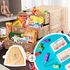 [WeFun] 3-tier snack building + non-toxic crayon + sketchbook_guber, creativity, children, play, coloring, artistic, building, guber crayon_Made in Korea